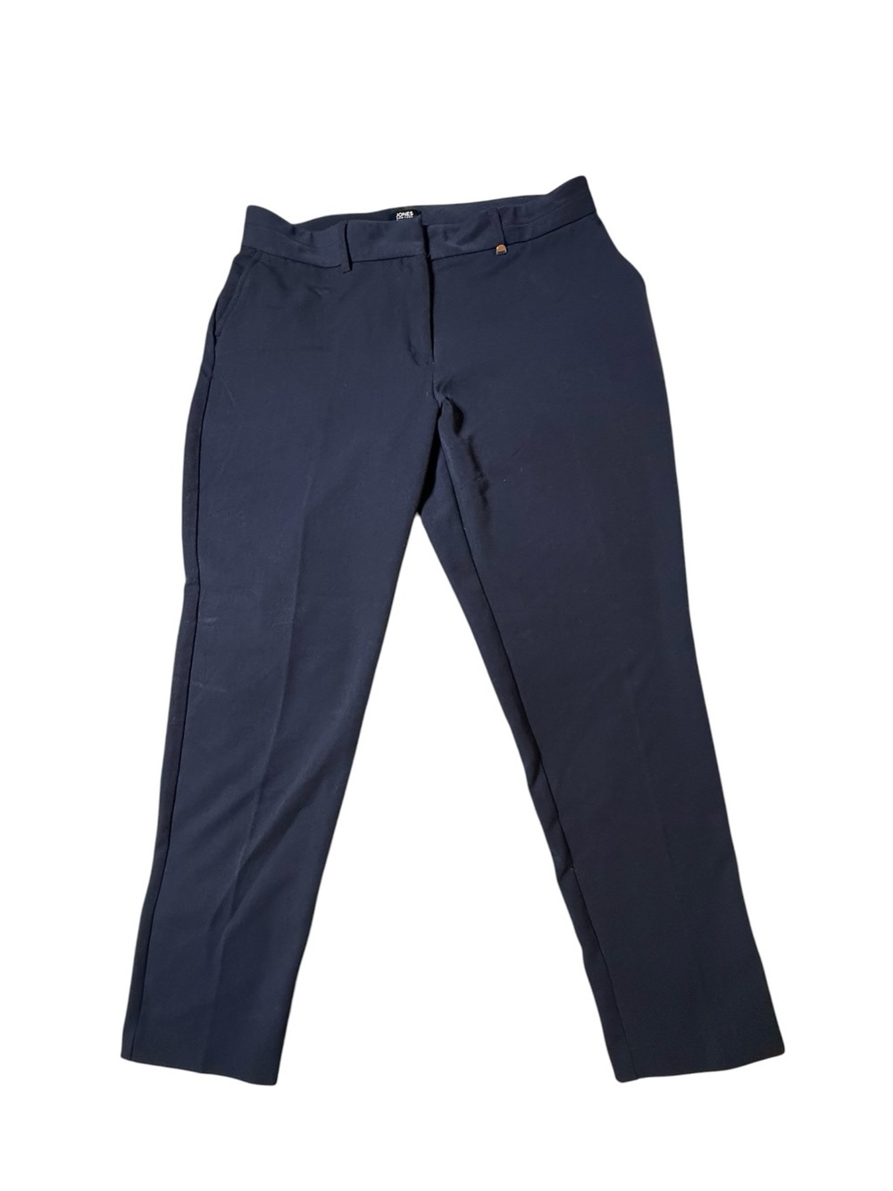 Jones New York Women's Navy Dress Pants Size 14 Career Workwear Straight Leg